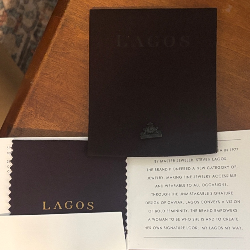 LAGOS Caviar Diamond X Bracelet *authentic* - Picture 15 of 16